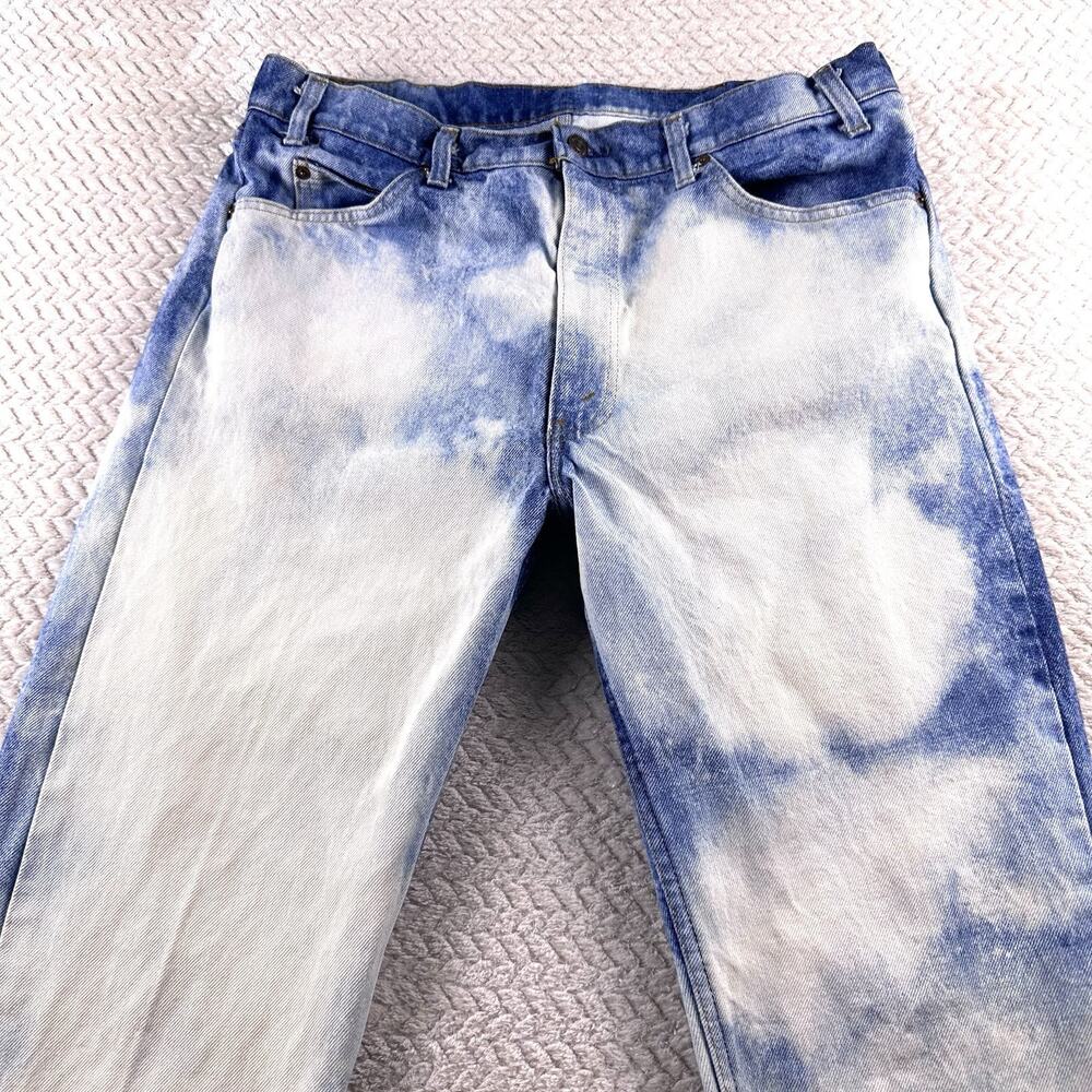 Vintage Levis 505 Orange Tab 20505-0217 Acid wash Jeans Made in USA ‘85‎ - Picture 3 of 16